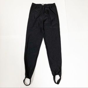 Vintage Stirrup Pants Made in USA Large Black